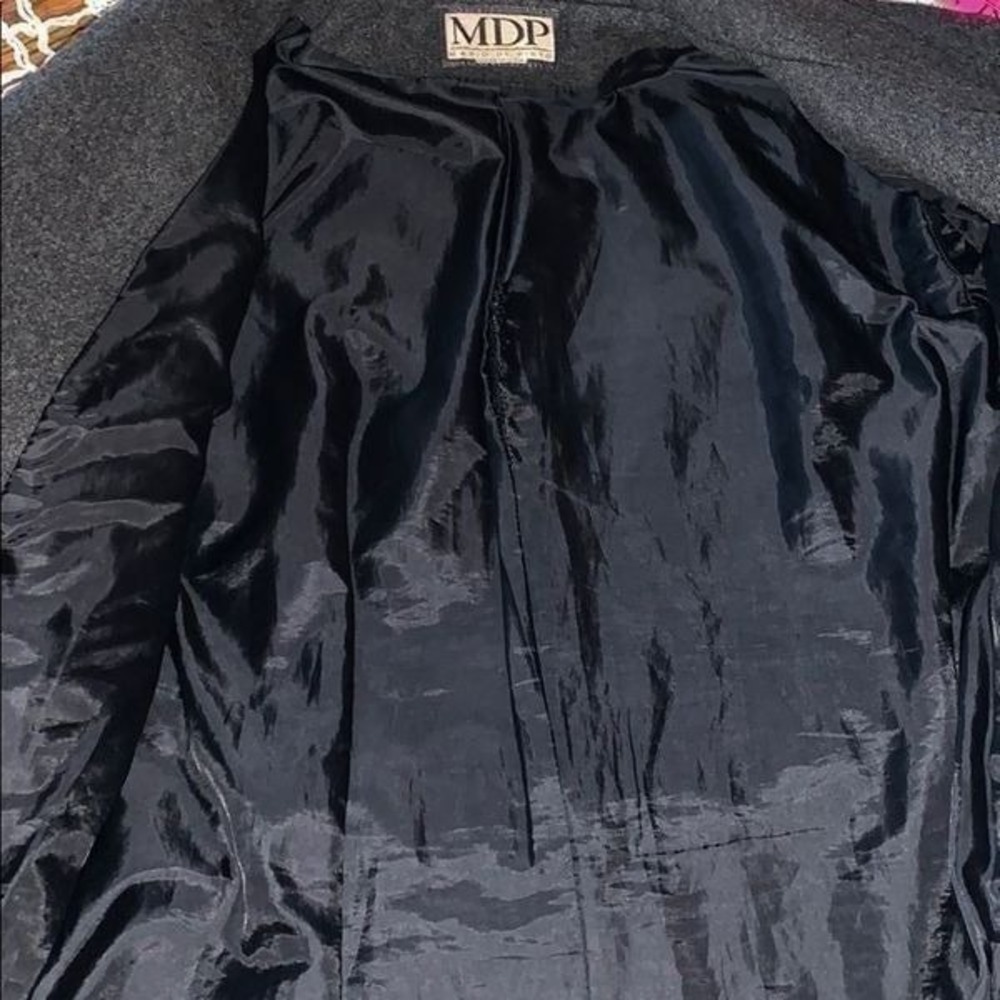 Gray double breasted wool jacket Medium - image 5